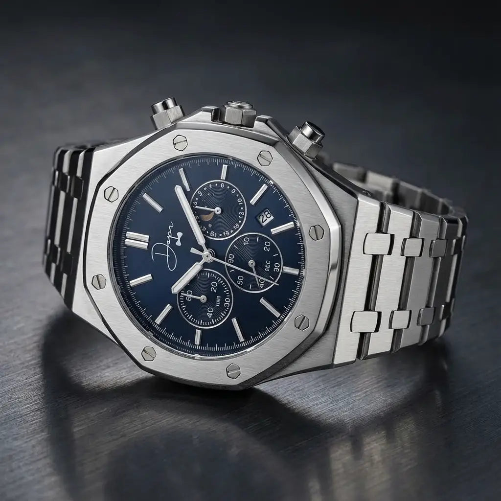 Discover the Pinnacle of Modern Luxury: Stainless Steel Chronograph Men’s Watch - Dapper Watches
