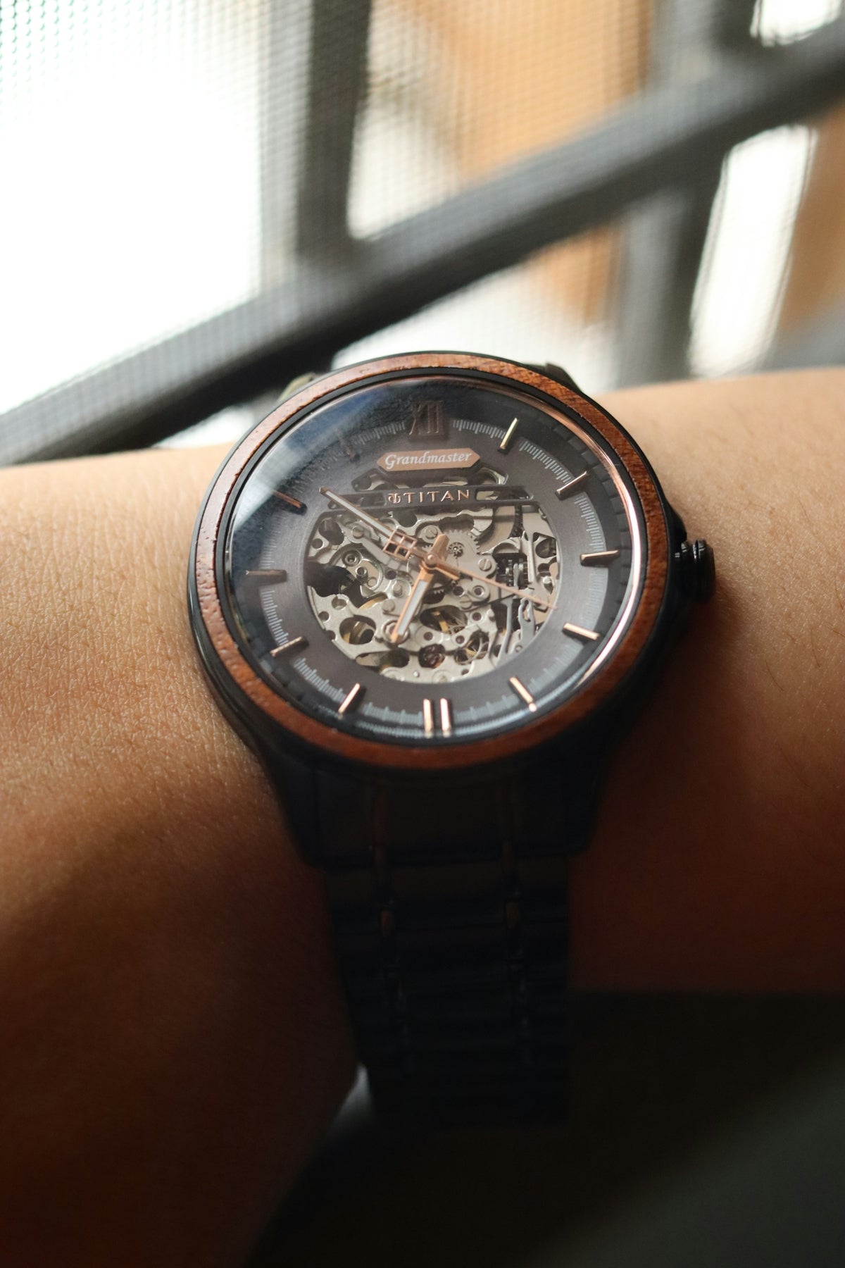 A close up of a person's wrist with a watch on it