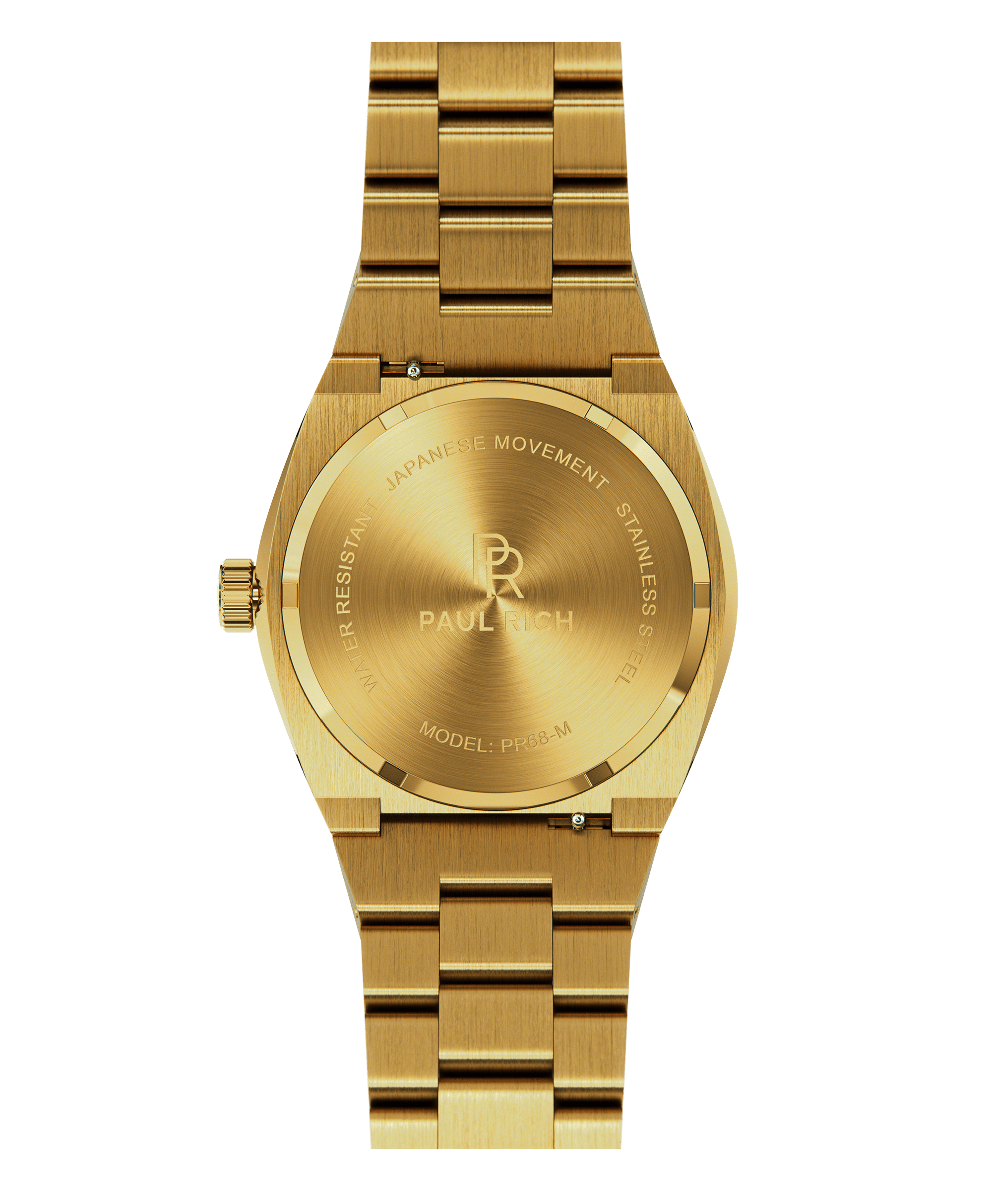 Gold Men's Watch- Frosted Midas Touch (Style-Gold Watches)