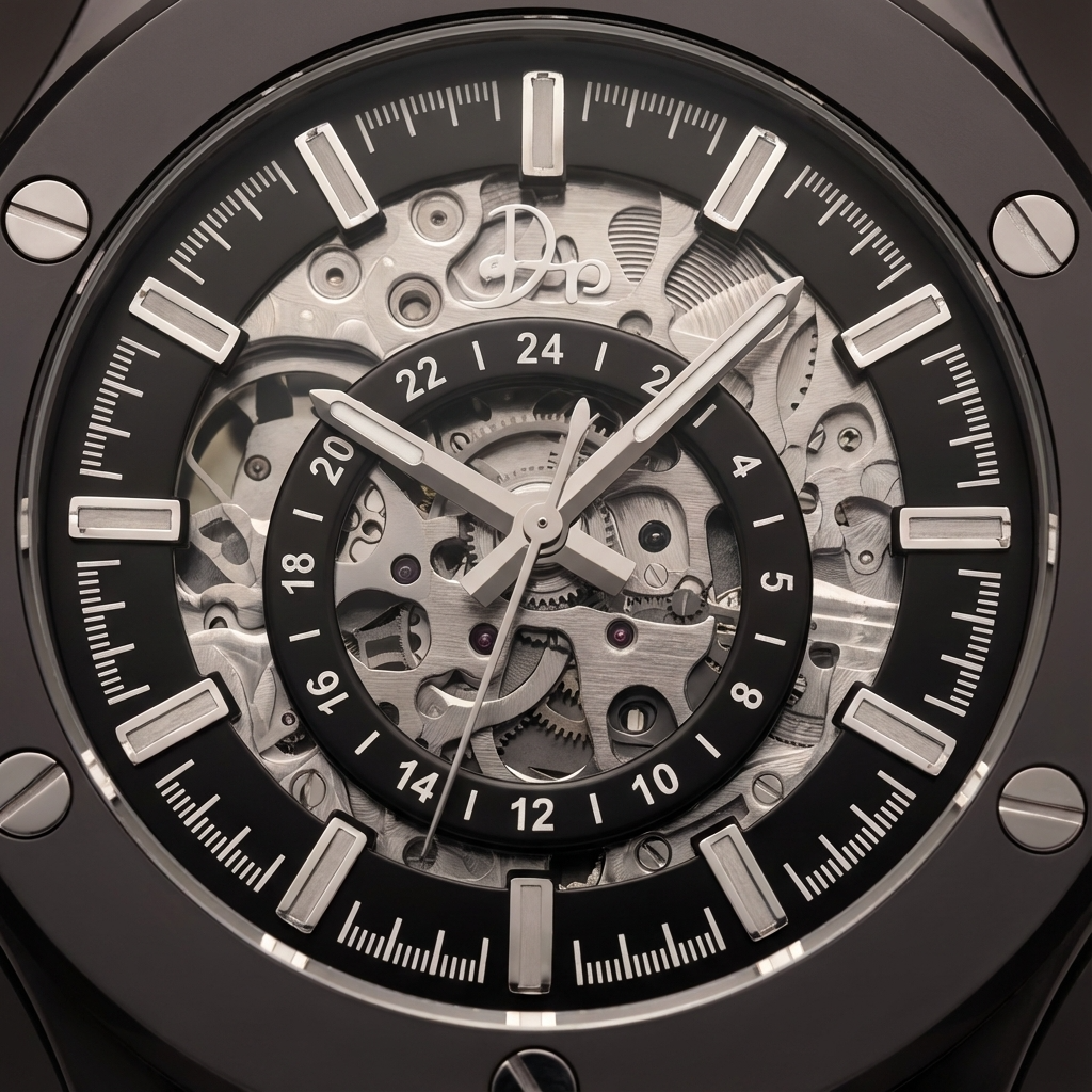 Stainless Steel Skeleton Watch - The 199 Gunmetal by Dapper Watches - Dapper Watches 