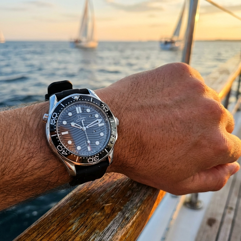 The Black Ocean – Luxury Timepiece Meets Minimalist Elegance - Dapper Watches