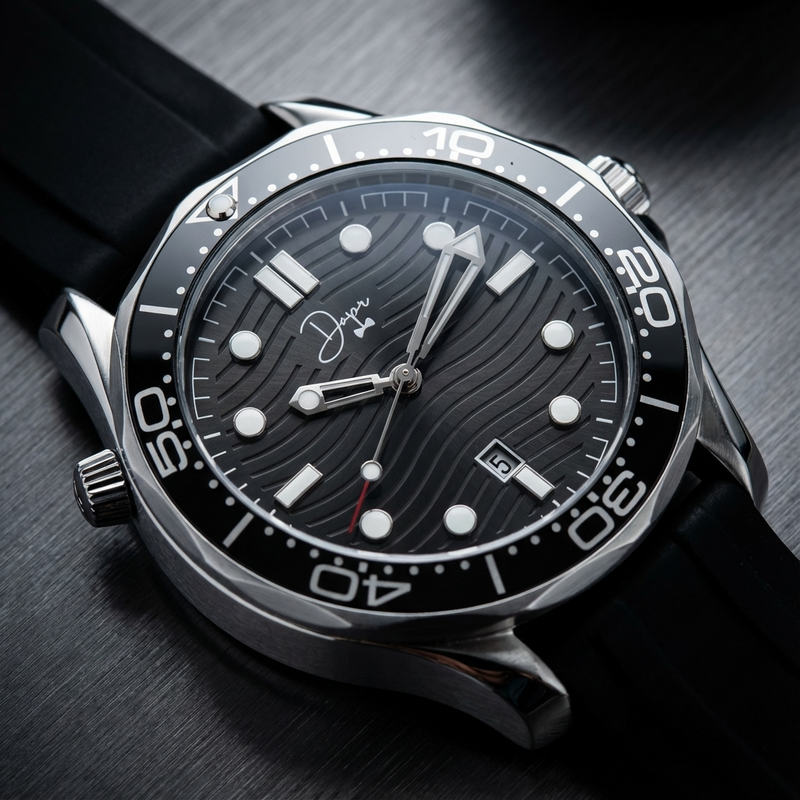 The Black Ocean – Luxury Timepiece Meets Minimalist Elegance - Dapper Watches