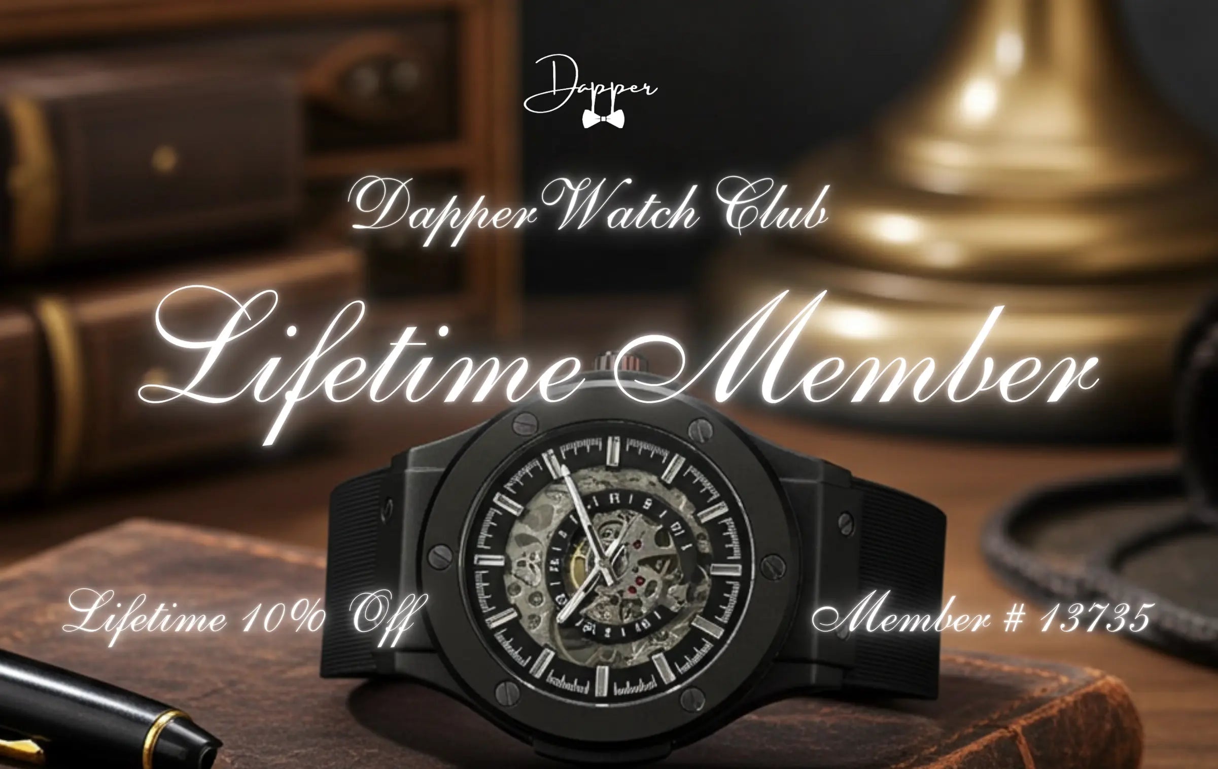 Black skeletonized watch with a matte finish and exposed mechanical gears.