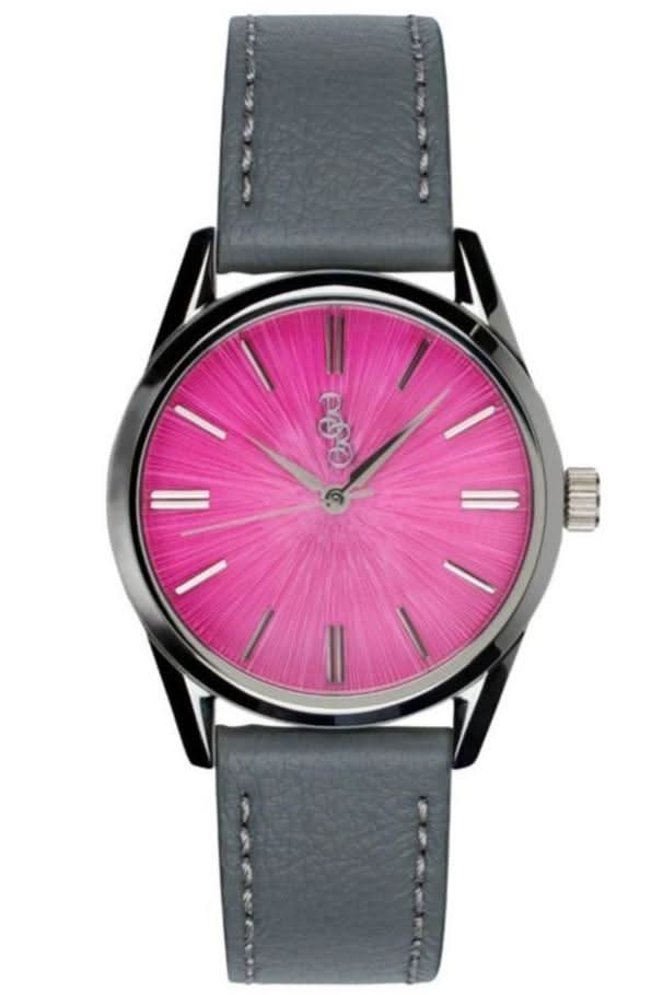 Pink Sunburst Watch
