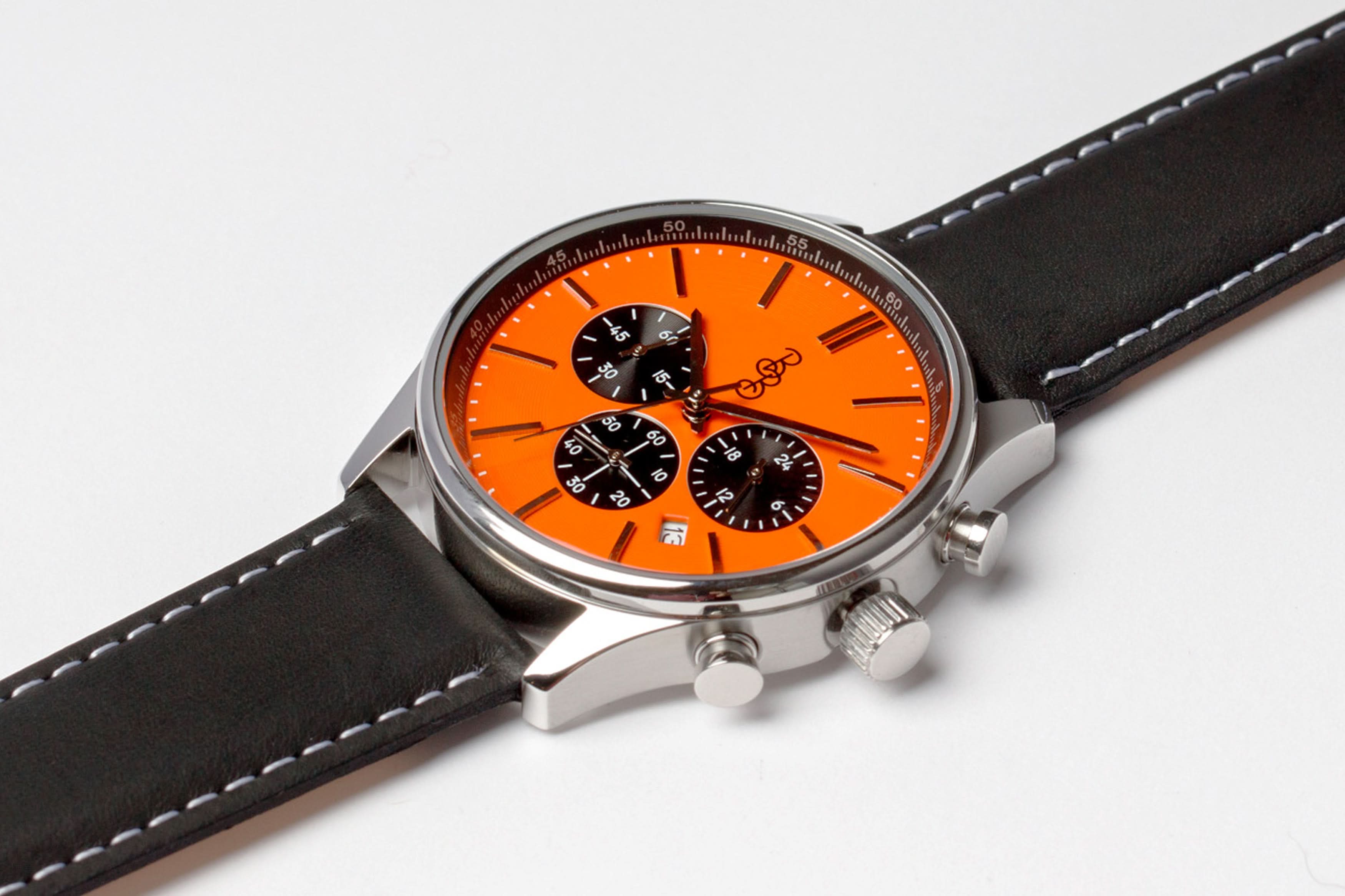 Orange and Black Chronograph
