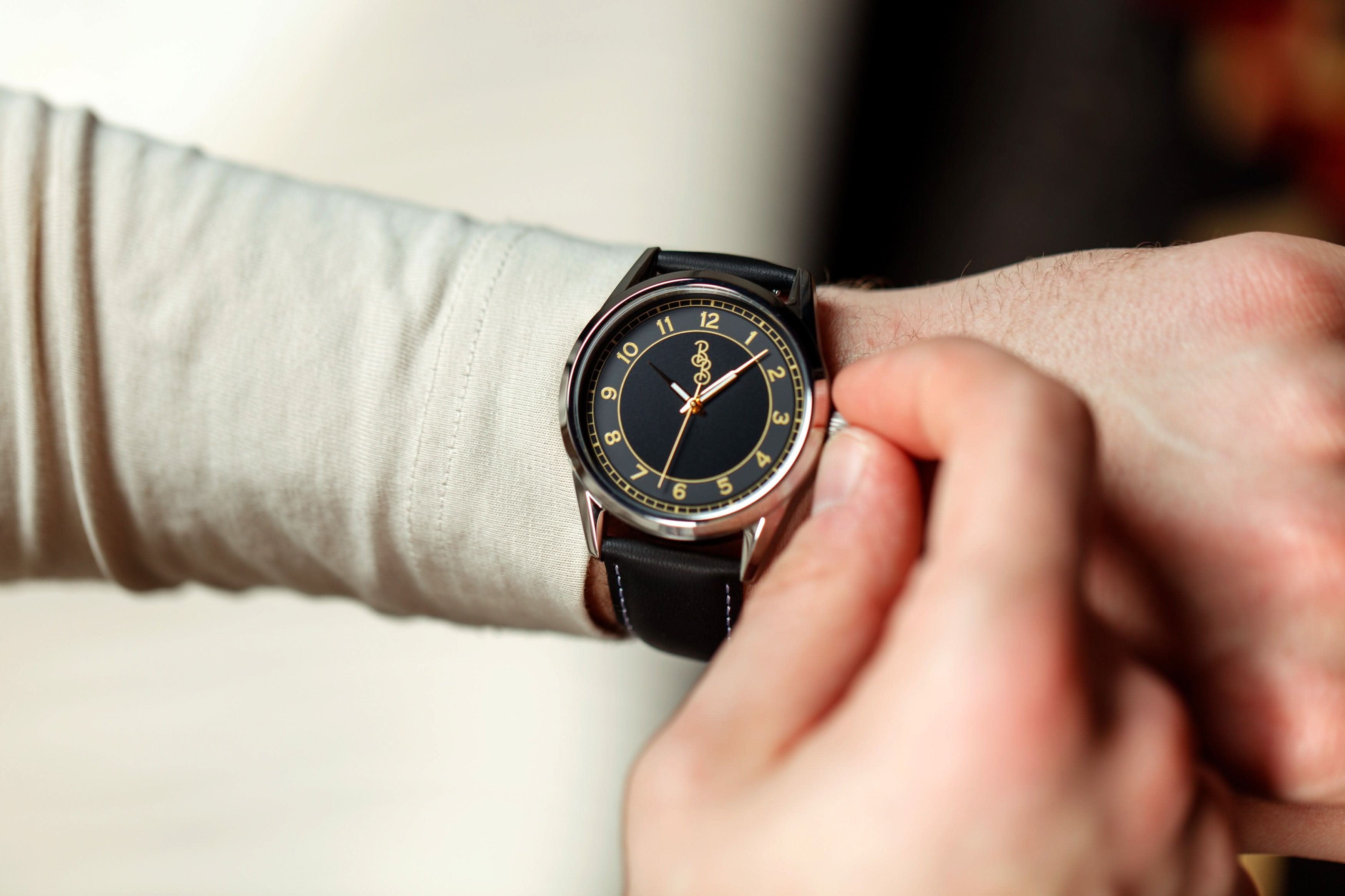 Black and Gold Classic Watch